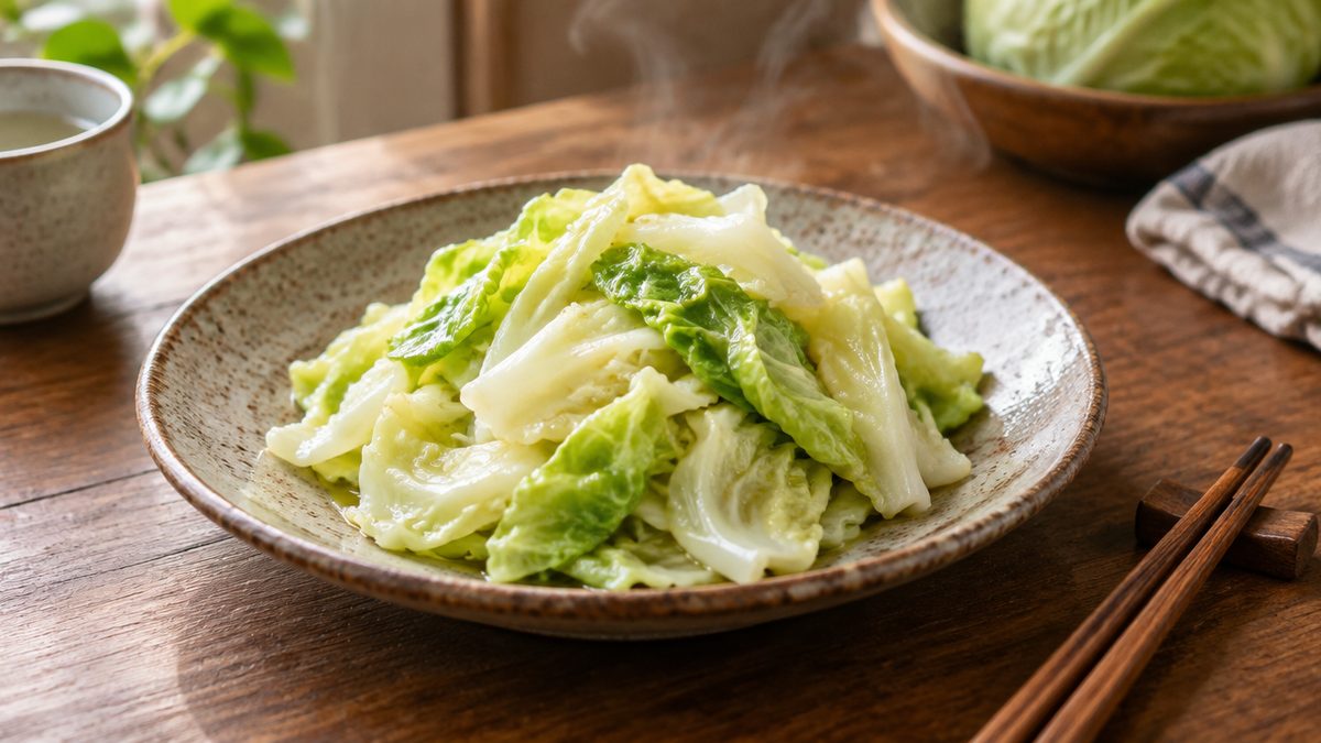 三分鐘上桌：清燙高山高麗菜的極簡吃法